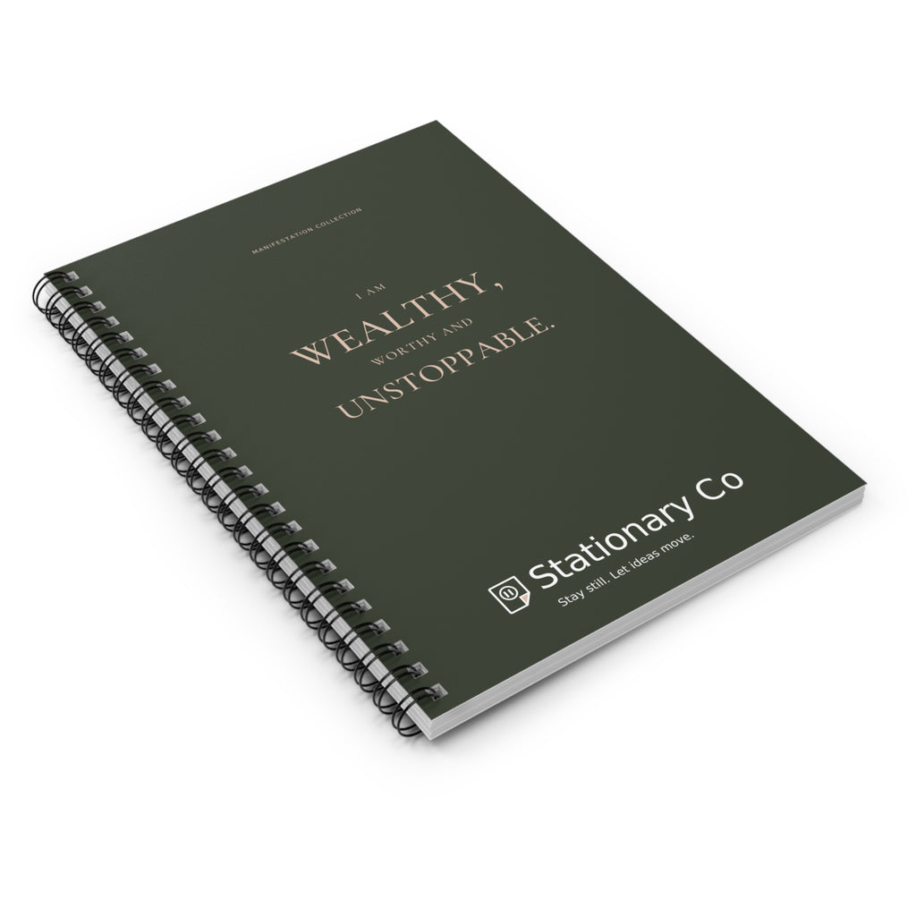 Wealthy, Worthy & Unstoppable Spiral Manifestation Journal