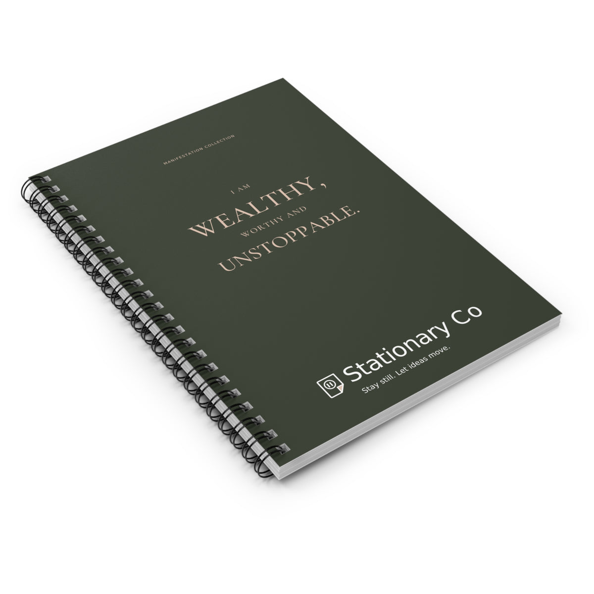 Wealthy, Worthy & Unstoppable Spiral Manifestation Journal