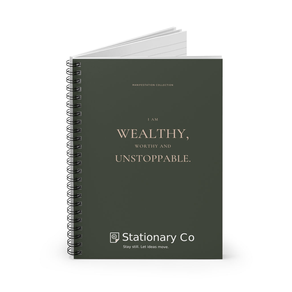 Wealthy, Worthy & Unstoppable Spiral Manifestation Journal