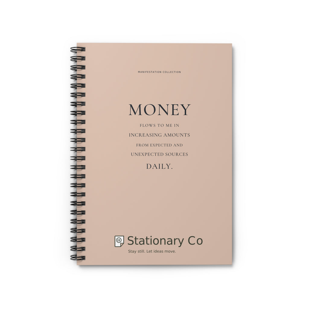 Money Flows to Me Spiral Manifestation Journal