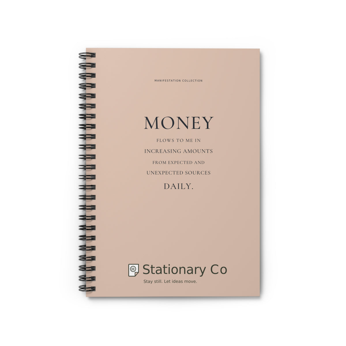 Money Flows to Me Spiral Manifestation Journal