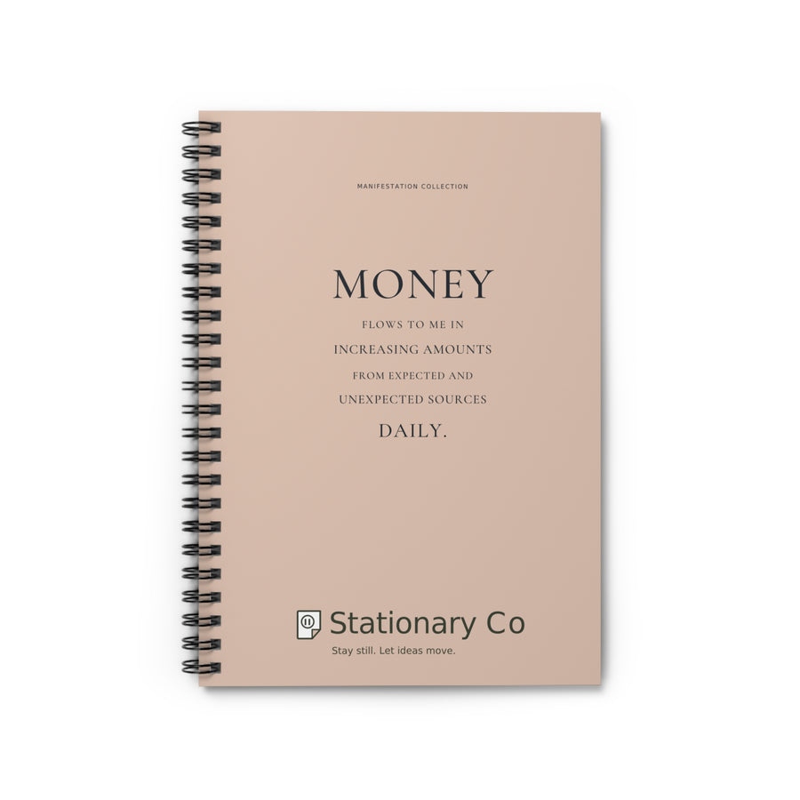Money Flows to Me Spiral Manifestation Journal