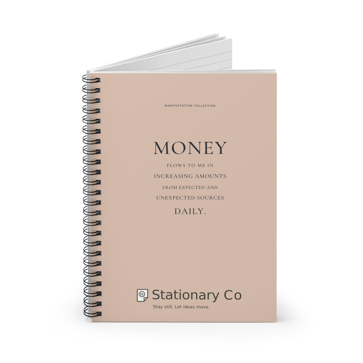Money Flows to Me Spiral Manifestation Journal