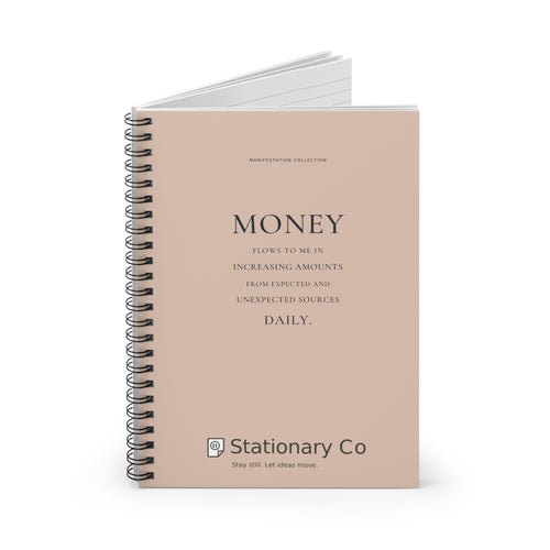 Money Flows to Me Spiral Manifestation Journal